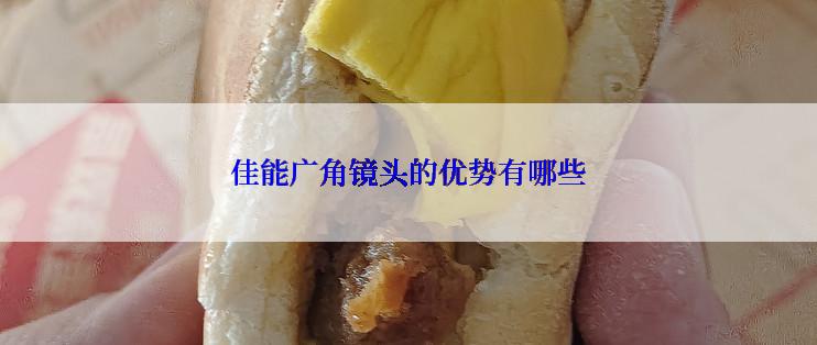 佳能广角镜头的优势有哪些