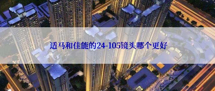  适马和佳能的24-105镜头哪个更好