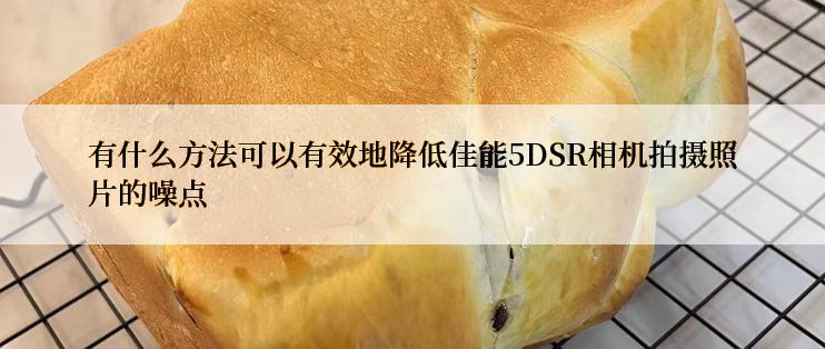 有什么方法可以有效地降低佳能5DSR相机拍摄照片的噪点