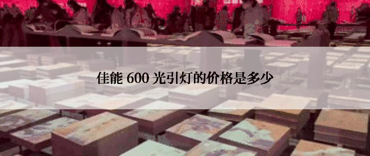 佳能 600 光引灯的价格是多少