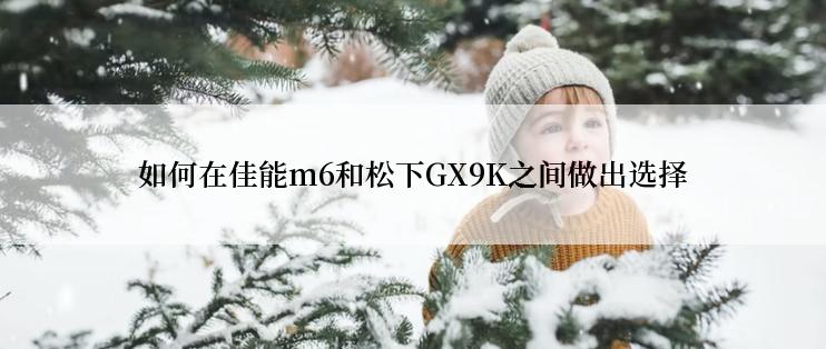 如何在佳能m6和松下GX9K之间做出选择