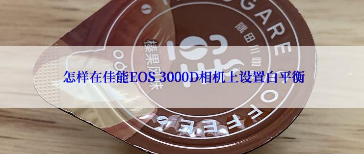  怎样在佳能EOS 3000D相机上设置白平衡