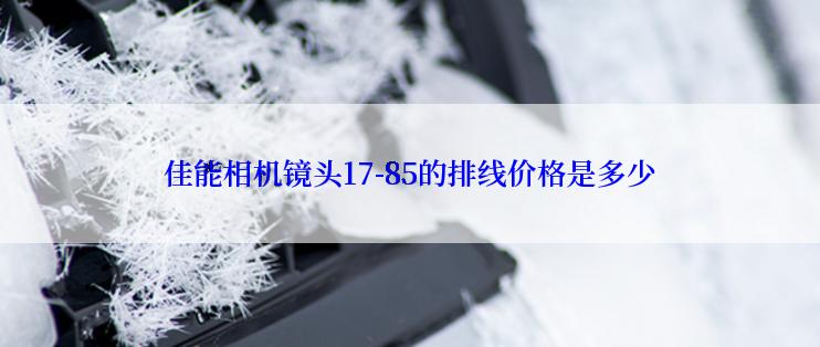 佳能相机镜头17-85的排线价格是多少