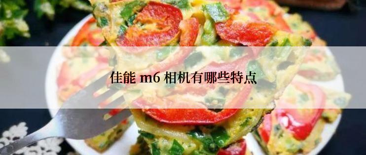 佳能 m6 相机有哪些特点