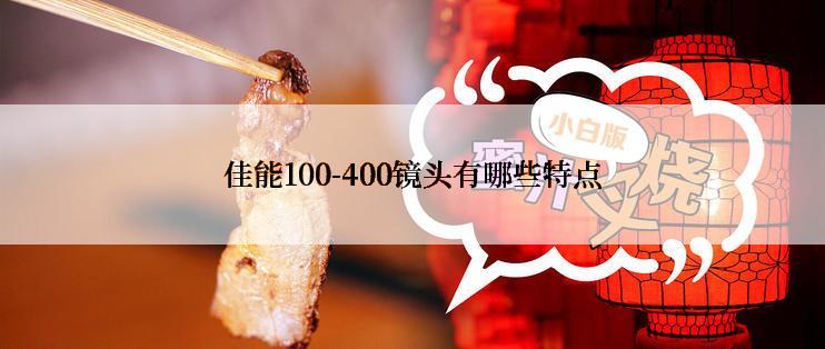 佳能100-400镜头有哪些特点