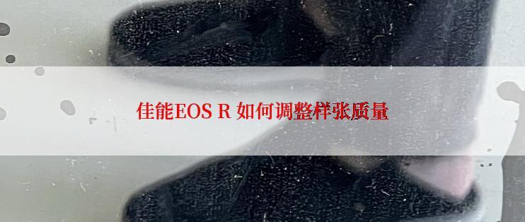 佳能EOS R 如何调整样张质量