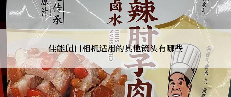 佳能fd口相机适用的其他镜头有哪些