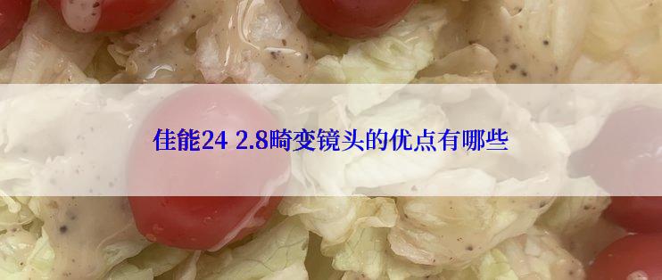 佳能24 2.8畸变镜头的优点有哪些