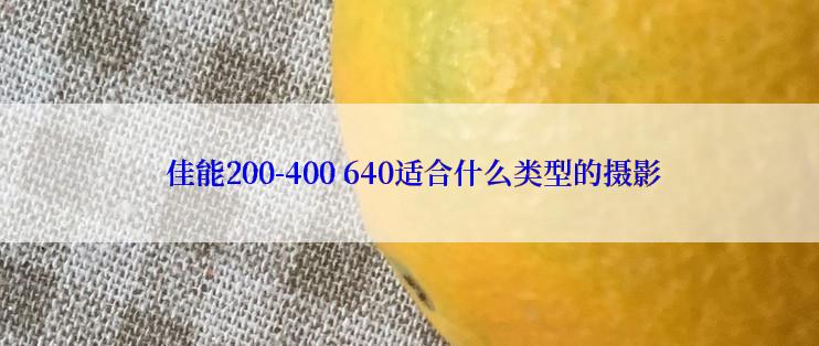  佳能200-400 640适合什么类型的摄影