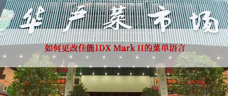  如何更改佳能1DX Mark II的菜单语言