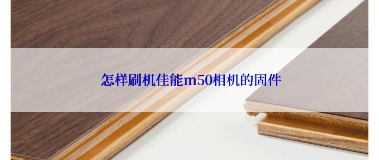  怎样刷机佳能m50相机的固件