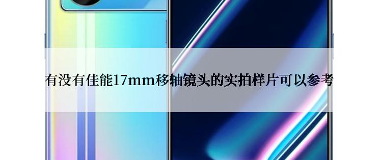 有没有佳能17mm移轴镜头的实拍样片可以参考