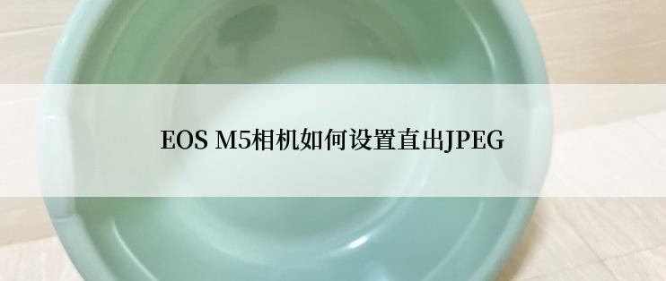 EOS M5相机如何设置直出JPEG