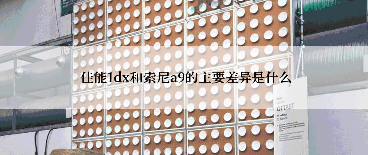  佳能1dx和索尼a9的主要差异是什么