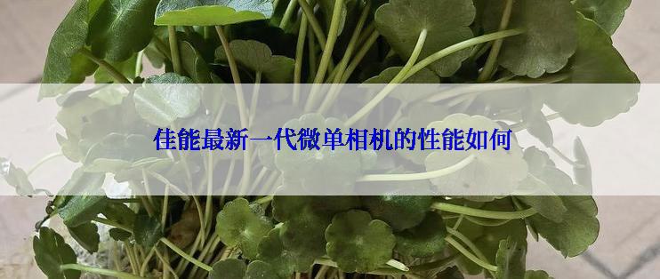  佳能最新一代微单相机的性能如何