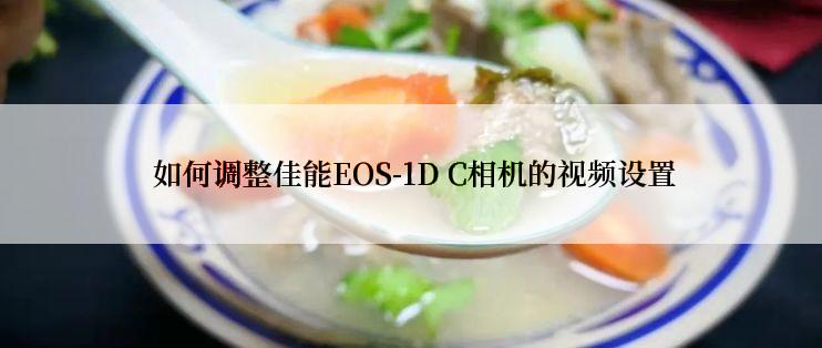  如何调整佳能EOS-1D C相机的视频设置