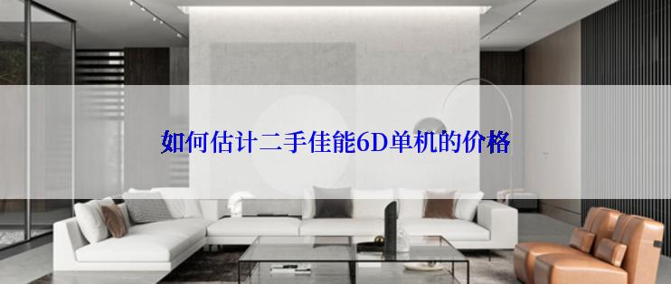 如何估计二手佳能6D单机的价格