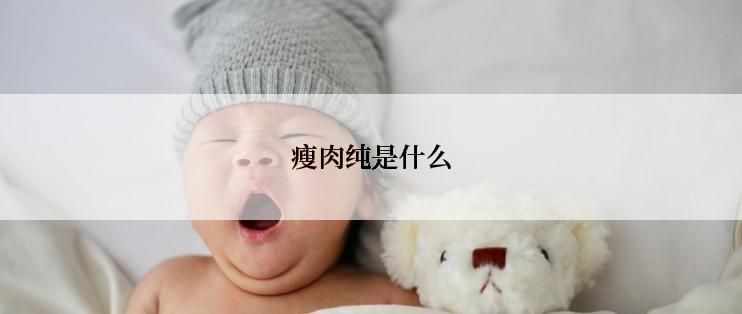 瘦肉纯是什么