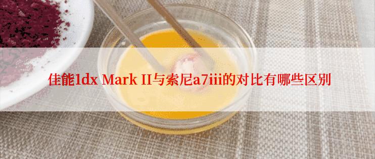  佳能1dx Mark II与索尼a7iii的对比有哪些区别