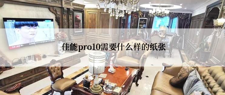  佳能pro10需要什么样的纸张