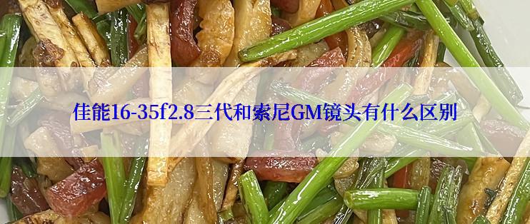 佳能16-35f2.8三代和索尼GM镜头有什么区别