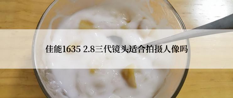 佳能1635 2.8三代镜头适合拍摄人像吗