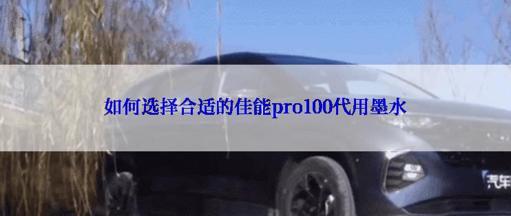 如何选择合适的佳能pro100代用墨水