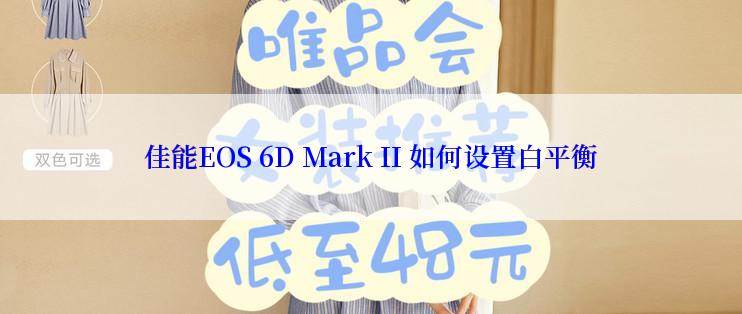 佳能EOS 6D Mark II 如何设置白平衡