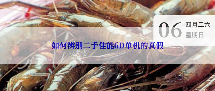 如何辨别二手佳能6D单机的真假