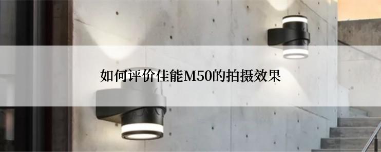 如何评价佳能M50的拍摄效果