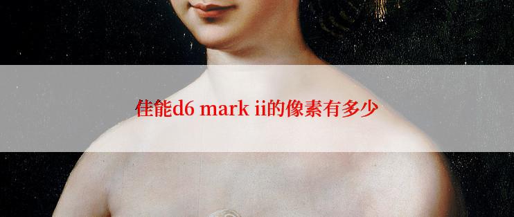 佳能d6 mark ii的像素有多少