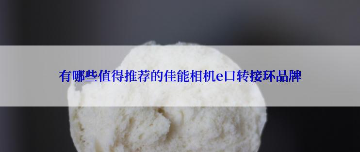 有哪些值得推荐的佳能相机e口转接环品牌