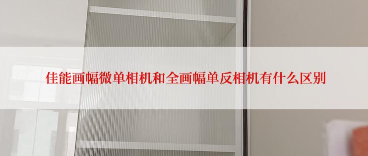  佳能画幅微单相机和全画幅单反相机有什么区别