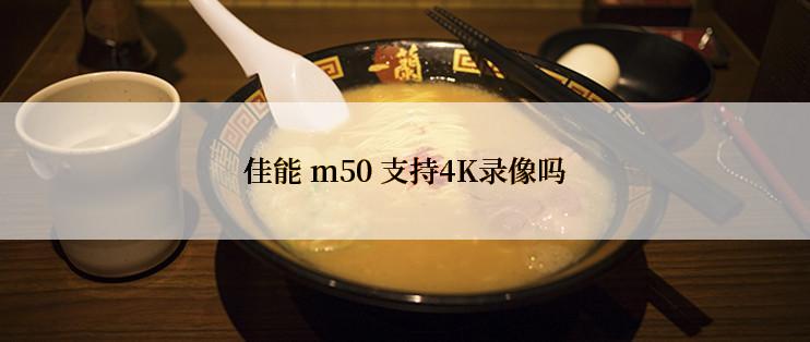 佳能 m50 支持4K录像吗