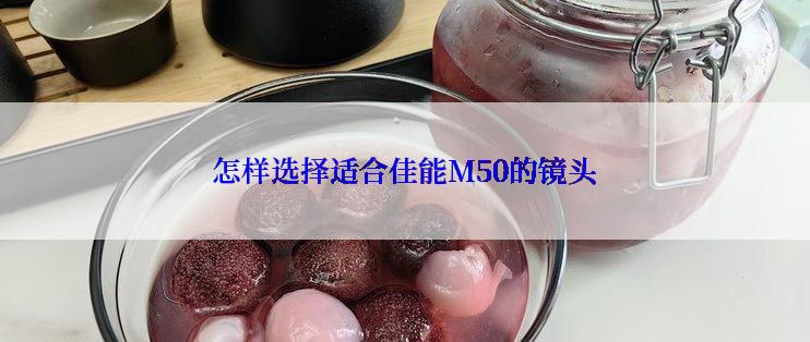 怎样选择适合佳能M50的镜头