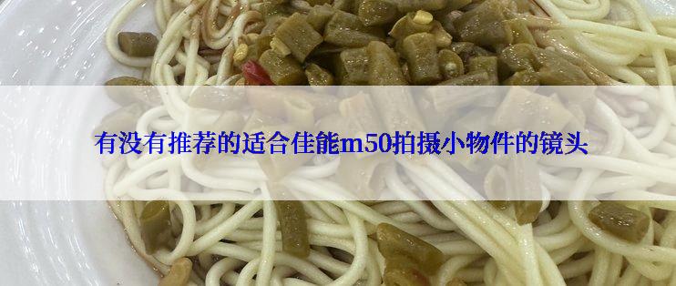  有没有推荐的适合佳能m50拍摄小物件的镜头