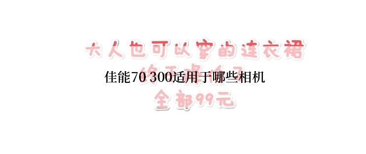  佳能70 300适用于哪些相机