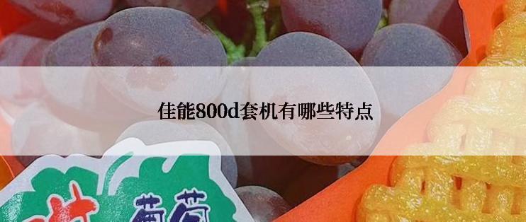  佳能800d套机有哪些特点