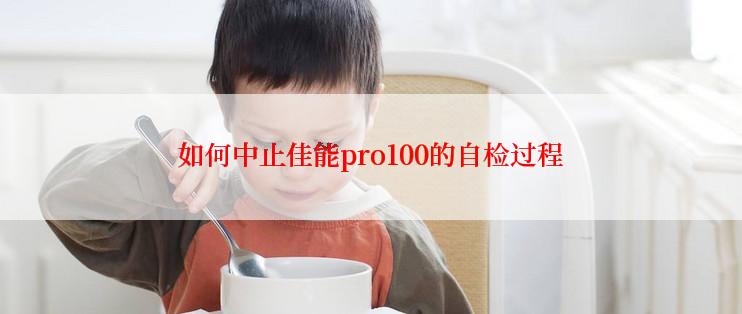 如何中止佳能pro100的自检过程