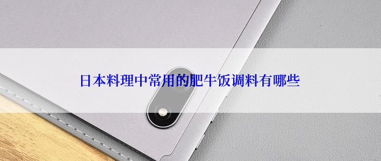 日本料理中常用的肥牛饭调料有哪些